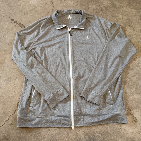 johnnie-O Other - Johnnie-O Full Zip Jacket Mens XL Gray JMKO1490 Gunmetal Spandex Blend